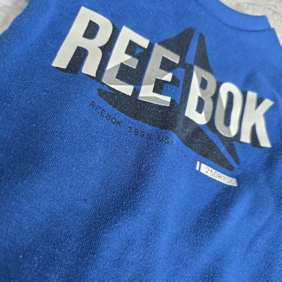 Reebok Baby 2-Piece Sweat Suit Blue Gray 12 Months - Picture 3 of 10